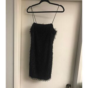 NWT~Forever 21 Sexy Black Glitter Confetti Party Dress Sz Large